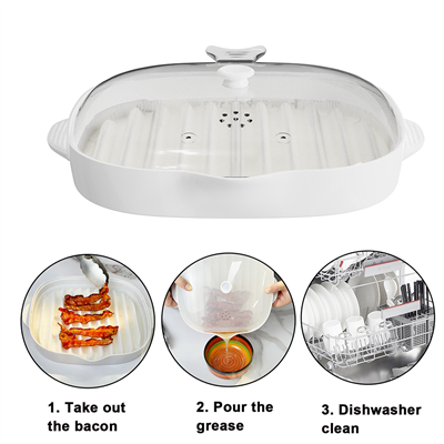 مواد غذایی PP درجه PP Microwave Bacon سینی